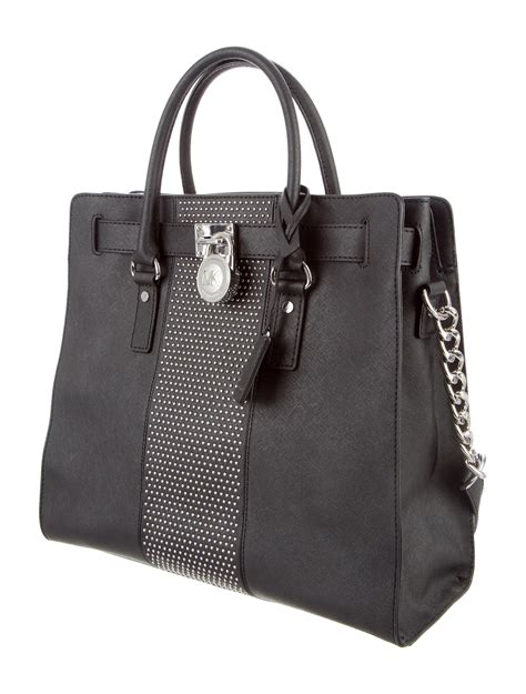 michael kors hamilton large studded bag|Michael Kors large tote handbags.